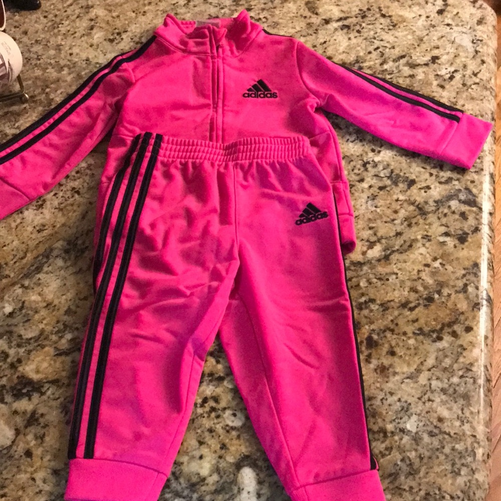 2piece addidas baby girl track suit 12 months